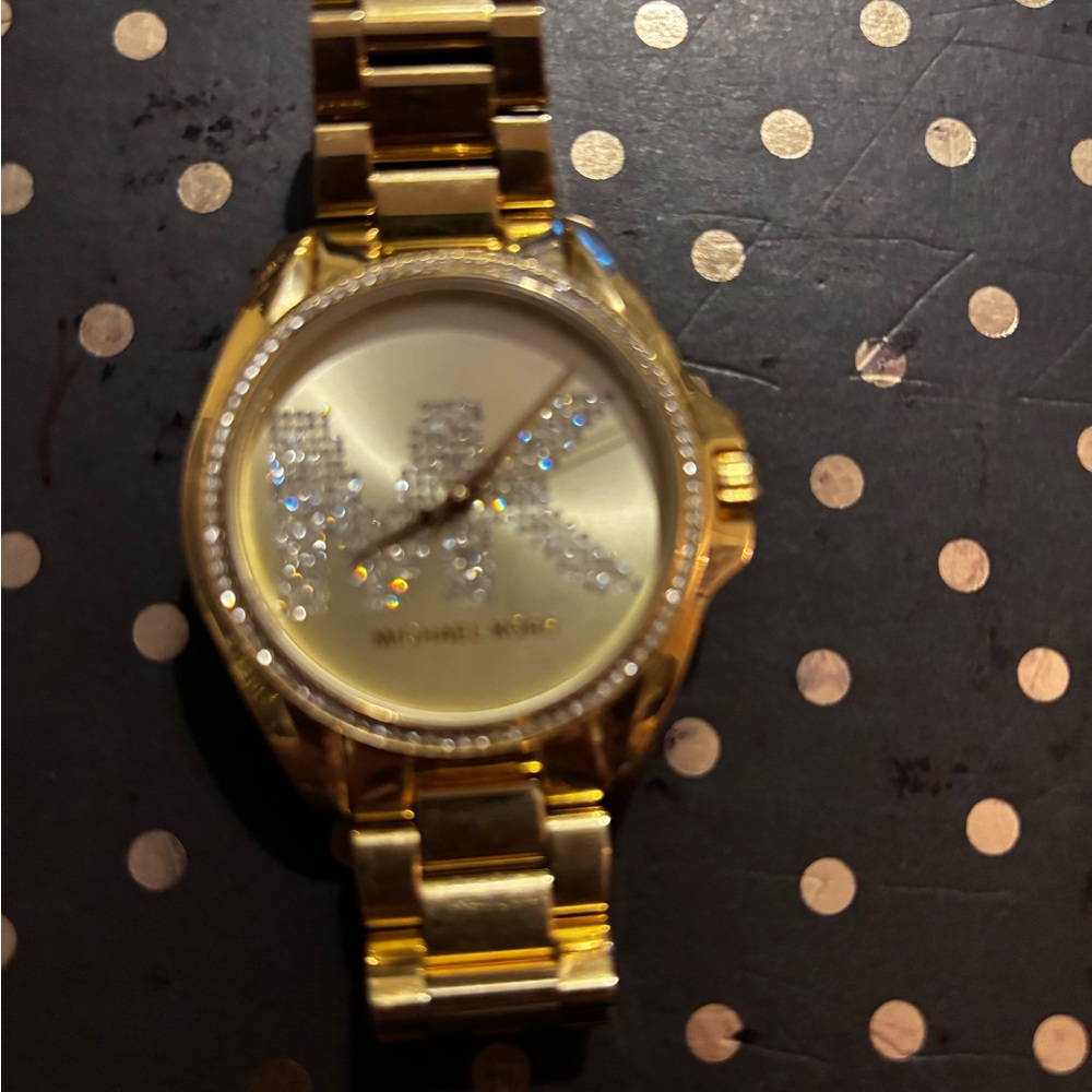 Michael Kors Gold Crystal-Embellished Watch